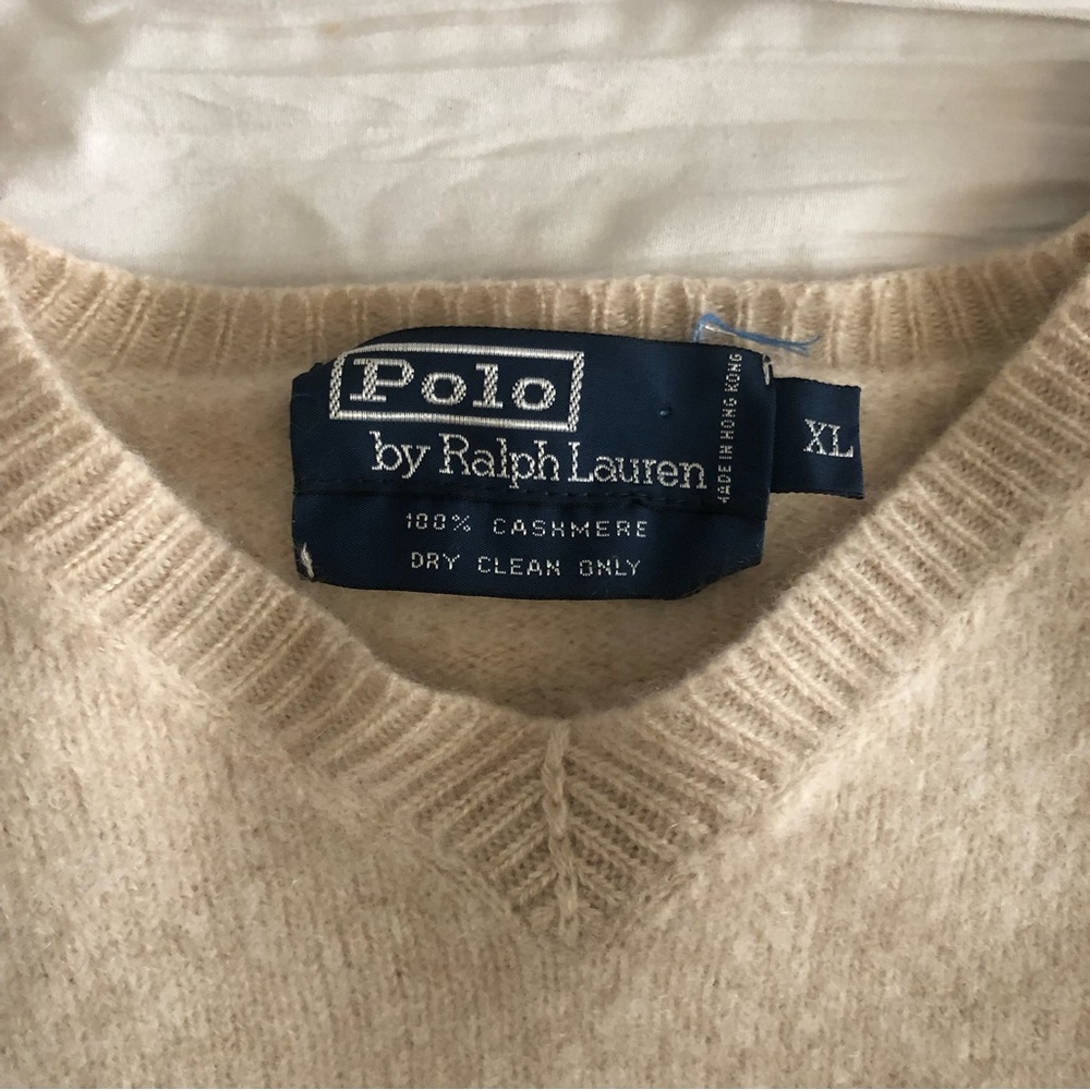 Polo by Ralph Lauren V-neck Sweater - 100% Cashmere - Picture 2 of 3